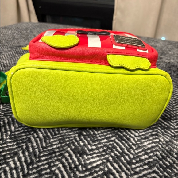 SOLD!- Loungefly Sanrio Frog Backpack - Lime and Red - Picture 5 of 6